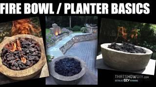 HOW TO MAKE CONCRETE PLANTERS AND FIRE BOWLS PART 1