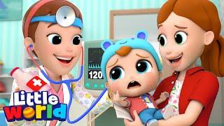 Be Brave Baby John |  Doctor Checkup | Little World - Kids Songs & Nursery Rhymes