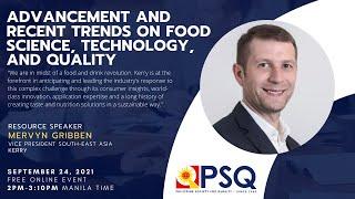 PSQ September 2021 Webinar | Advancement & Recent Trends on Food Science, Technology, & Quality