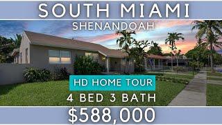 Miami Home For Sale- 4 Bedroom in Historic Shenandoah Neighborhood- Coral Gables Real Estate