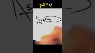 Asad Name signature||FaizSignature and arts #youtube #signature
