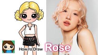 How to Draw Rose BlackPink | APT. | Apateu