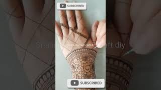 Diy mehandi design full hand. #youtube shorts video. #shahina parveen craft diy.