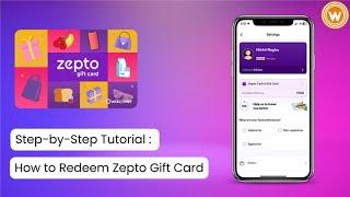 How to Redeem Zepto Gift Card? #Zepto #Woohoo