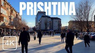 4K HDR Walking Tour in [PRISHTINA] City Center | Beautiful Atmosphere