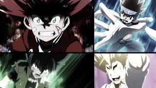 Aiger vs Ranjiro and Gingka and Kyoya (Legends Clash Z Season 3 EP 10) “The Sacrifice Towards Hell”