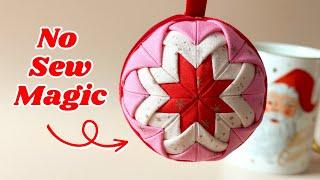 Exclusive Tips! Easy No Sew Quilted Christmas Ornament