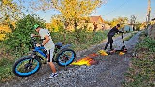 TROTINETA SAU BICICLETA CARE E MAI PUTERNICA ?