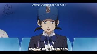 Diamond no Ace Act 2 episode 14  Furuya's bad condition caused Seido to lose a point丨ダイヤのA act 2