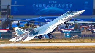 Russian Su-57 at the China Air Show