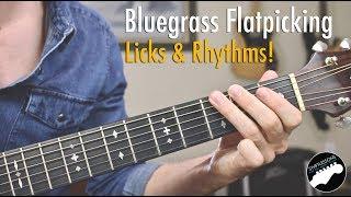 Bluegrass Flatpicking Guitar Lesson | Licks in Key of G, C, and D