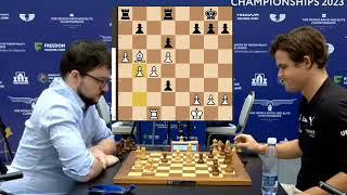 Magnus Carlsen Vs MVL || World blitz Chess Championship