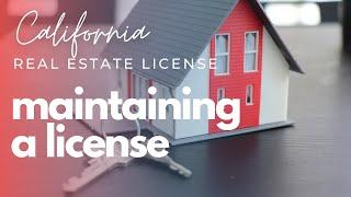 Maintaining a California Real Estate License (Continuing Education)