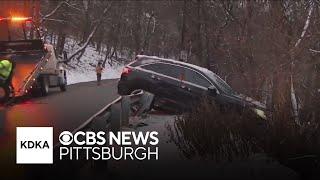 Icy roads, snow across Pittsburgh area leads to several crashes