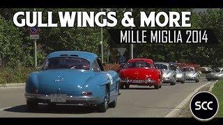 MERCEDES 300SL 300 SL GULLWING | 710 SS SSK - Racing engine sound - Mille Miglia | SCC TV