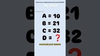 Simple math puzzle  / math quiz / amazing math puzzle || #ytshorts #maths #tranding #shorts