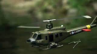 羽翔F07V UH-1 休伊3 D直升機  RTF版