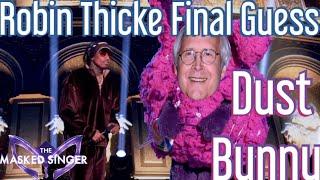 Robin Thicke Final Guesses on Dust Bunny Is Chevy Chase / The Masked Singer USA Season 12 Ep. 4