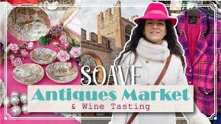 Amazing VINTAGE MARKET in Soave ITALY | Looking for Vintage Fashion and Home Decor + Haul