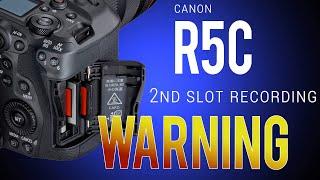 Canon R5C WARNING! The 2nd Card Function could really surprise you