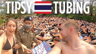 Crazy TIPSY TUBING in Pai Thailand Travel Vlog 2023 - MUST DO for Backpackers in Northern Thailand