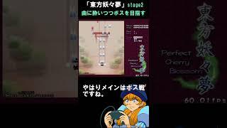 【ゆっくり霊夢・魔理沙】東方妖々夢stage2【弾幕シューティング】