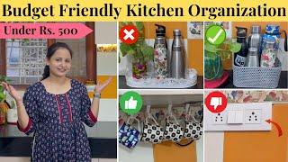 Budget Friendly Kitchen Organization Ideas (Space & Money Saving) | Urban Rasoi