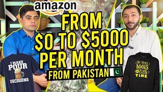 $0 to $5000 Per Month - Amazon Print on Demand from Pakistan without Investment - Zaman's Story