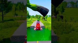 CRAZY AND FUNNY CARS HULK LEG #shorts | Drive Range