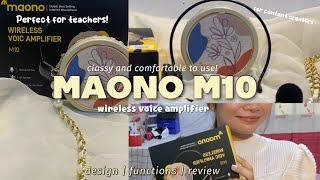 why the MAONO M10 is the best wireless voice amplifier  let’s talk about its design and functions️