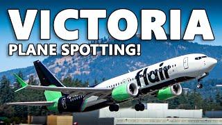 VANCOUVER ISLAND PLANE SPOTTING! Victoria International Airport (YYJ) [4K]