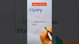 Money Full Form || Full Form of Money || Money Information #shortvideo