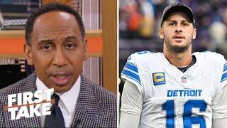 FIRST TAKE | Jared Goff are FINISHED in MVP race! - Stephen A. Smith get brutally honest on Lions QB