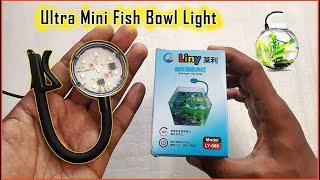 VAYINATO Ultra Mini Flexible Aquarium Fish Bowl 3 Watts LED Light