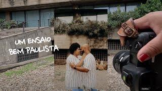 POV - Bastidores de ensaio de casal na Avenida Paulista | Raphaela Fotografia