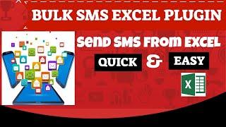 bulk sms excel plugin - how to send sms using excel plugin | sending bulk sms using excel plugin