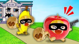 The Great Cat Robbery: Banana Cat and Apple Cat's Bank Heist Fiasco!  Banana Cat Compilation 