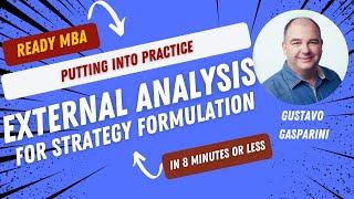 Strategy Management - External Analysis for Strategy Formulation (Video #51)