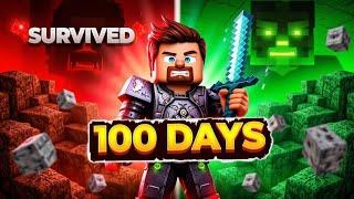 I Survived 1/100 Days Of Hardcore Minecraft! Only on Single Block