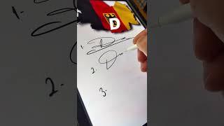 #D Letter D Signature examples…