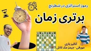 اسرار استراتژی در شطرنج || برتری زمان و برتری گسترش در عمل | آنالیز بازی مورفی در برابر جیمز مک کانل