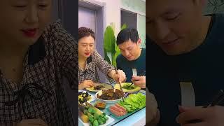 Funny Husband and Wife Yummy Food Eating Challenge 