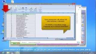 Program e-mailingowy AnoMail - Import adresow e-mail z Excela