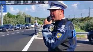 Aglomerație pe Autostrada Soarelui, în stația de taxare de la Fetești pe sensul către București