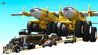 Beamng drive - Giants Machines Crushes Cars #8