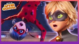 Ladybug & Cat Noir's FIRST Battle  Miraculous: Ladybug & Cat Noir, The Movie | Netflix