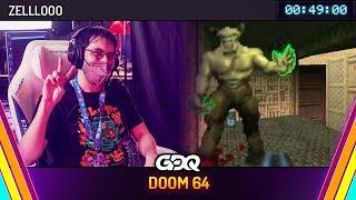 DOOM 64 by ZELLLOOO in 49:00 - Summer Games Done Quick 2024