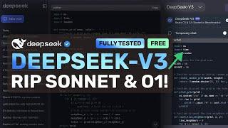 DeepSeek-V3 (Fully Tested) : RIP 3.5 Sonnet & O1! This Opensource Model Beats Claude 3.5 Sonnet!