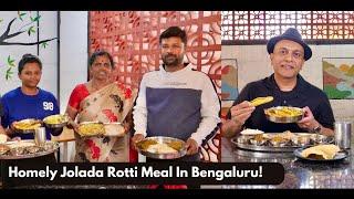 This Family Serves Homely North Karnataka Meals! Jolada Rotti Oota At CALM DOWN CAFÉ Bengaluru!