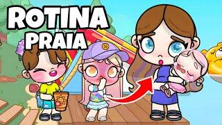 ROTINA DIA DE PRAIA COM OS PRIMOS ️ | AVATAR WORLD ROTINAS E HISTÓRIAS